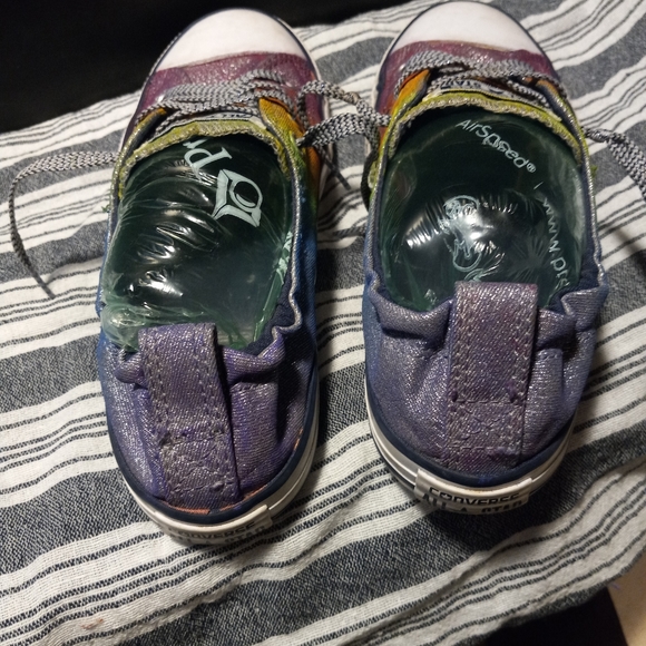 One of a kind Rainbow Converse, sparkling rainbow Converse shore shoes s… - Picture 13 of 13